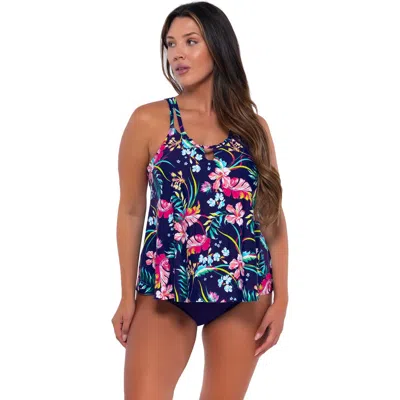 Sunsets Escape Sadie Tankini Swimsuit Top In Island Getaway