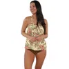 Sunsets Escape Sadie Tankini Swimsuit Top In Island Spice