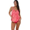 Sunsets Escape Sadie Tankini Swimsuit Top In Majorca