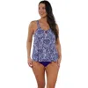Sunsets Escape Sadie Tankini Swimsuit Top In Marina