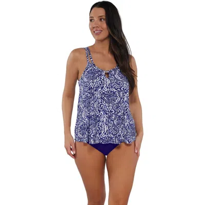 Sunsets Escape Sadie Tankini Swimsuit Top In Marina
