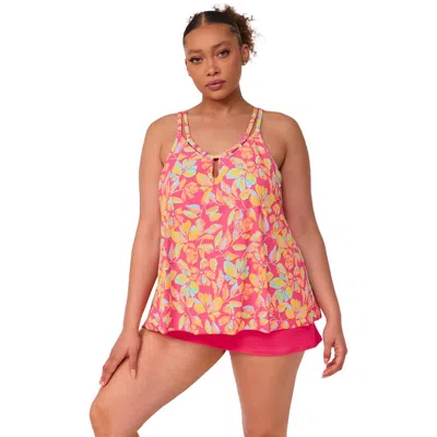 Sunsets Escape Sadie Tankini Swimsuit Top In Multi