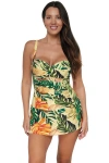 Sunsets Escape Sienna Swim Dress In Green