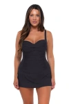 Sunsets Escape Sienna Swim Dress In Black
