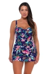 Sunsets Escape Sienna Swim Dress In Island Getaway