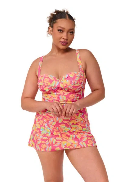 Sunsets Escape Sienna Swim Dress In Pink