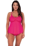 Sunsets Escape Tori Tankini In Begonia Sandbar Rib