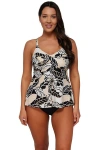 Sunsets Escape Tori Tankini Swimsuit Top In Multi