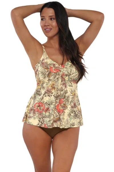 Sunsets Escape Tori Tankini Swimsuit Top In Island Spice