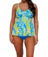 Sunsets Escape Tori Tankini Top In Ocean Muse Sandbar Rib In Multi