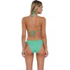 Sunsets Everlee Tie Side Bikini Swim Bottoms In Aqua Mist Sandbar Rib