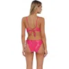 Sunsets Everlee Tie Side Bikini Swim Bottoms In Blushing Palms Sandbar Rib