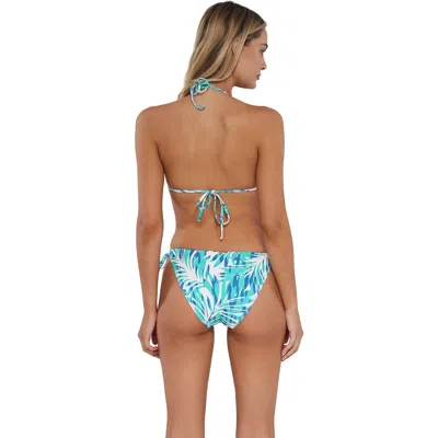 Sunsets Everlee Tie Side Bikini Swim Bottoms In Sea Breeze Sandbar Rib