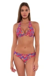 Sunsets Faith Halter Top In Rue Paisley