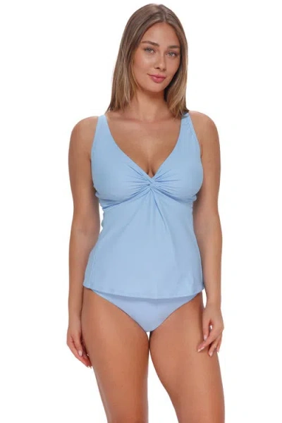Sunsets Forever Tankini Swimsuit Top In Blue