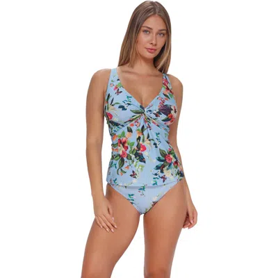 Sunsets Forever Tankini Swimsuit Top In Blue