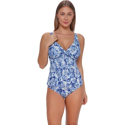 Sunsets Forever Tankini Swimsuit Top In Blue