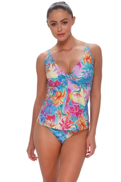 Sunsets Forever Tankini Swimsuit Top In Multi