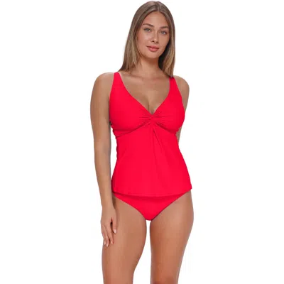 Sunsets Forever Tankini Swimsuit Top In Red