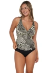 Sunsets Forever Tankini In Venice Seagrass Texture