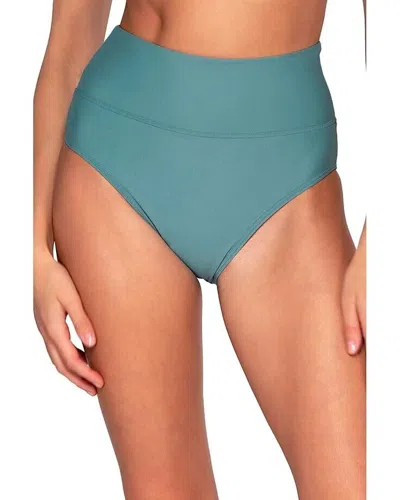 Sunsets Hannah Bottoms Womens 33b Ocean Stretch High-waist Swimwear Beach Erk247 In Blue