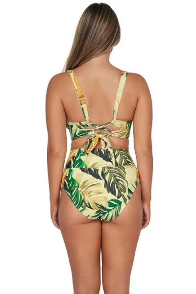 Sunsets Hannah High Waist In Amber Oasis