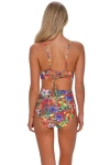 Sunsets Hannah High Waist Bikini Swim Bottoms In Multi