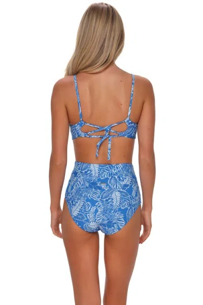 Sunsets Hannah High Waist Bikini Swim Bottoms In Blue