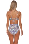 Sunsets Hannah High Waist Bikini Swim Bottoms In Multi