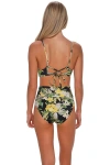 Sunsets Hannah High Waist Bikini Swim Bottoms In Multi