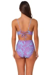 Sunsets Hannah High Waist Bikini Swim Bottoms In Multi