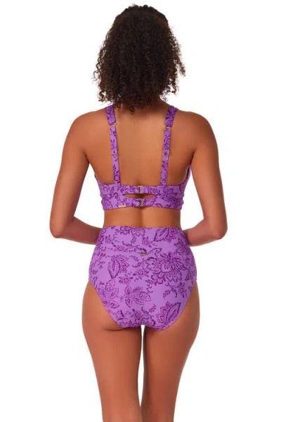 Sunsets Hannah High Waist Bikini Swim Bottoms In Multi