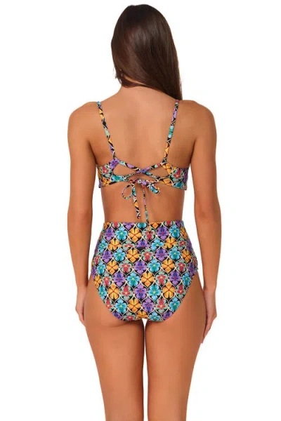 Sunsets Hannah High Waist Bikini Swim Bottoms In Multi