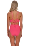 Sunsets Hannah High Waist Bikini Swim Bottoms In Pink