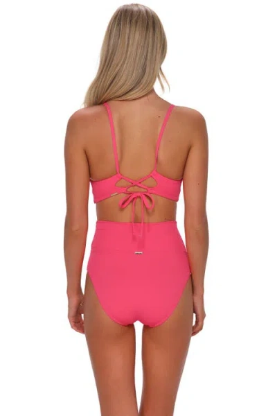 Sunsets Hannah High Waist Bikini Swim Bottoms In Pink