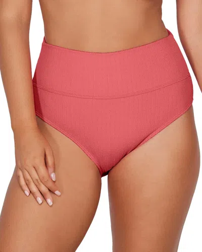 Sunsets Hannah High Waist Bottom In Pink