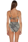 Sunsets Hannah High Waist In Venice Seagrass Texture
