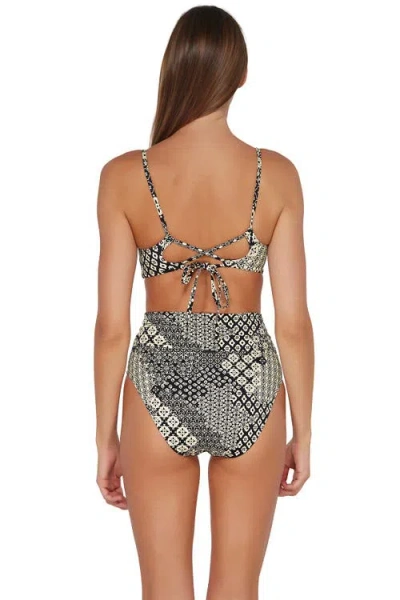 Sunsets Hannah High Waist In Venice Seagrass Texture