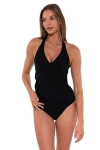Sunsets Heidi Tankini In Black