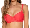 Sunsets Inc. Carmen Underwire Bikini Top In Nectarine