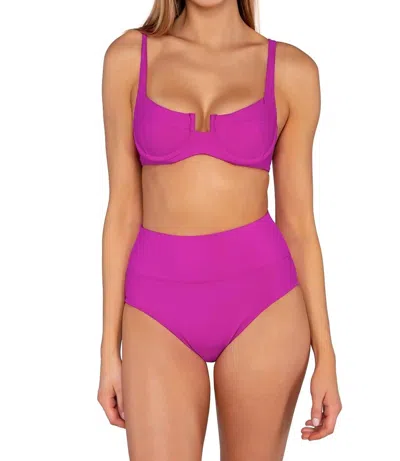 Sunsets Inc. Hannah High Waist Bottom In Purple