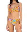 Sunsets Inc. Utopia Unforgettable Bikini Bottom In Yellow In Multi
