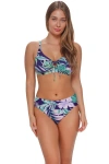 Sunsets Kauai Keyhole Bikini Swimsuit Top In Animal Print