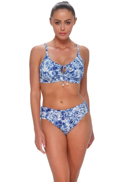 Sunsets Kauai Keyhole Bikini Swimsuit Top In Blue