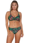 Sunsets Kauai Keyhole Bikini Swimsuit Top In Green