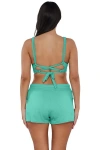 Sunsets Laguna Swim Short Bottoms In Aqua Mist Sandbar Rib