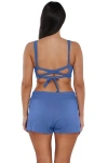 Sunsets Laguna Swim Short Bottoms In Harbor Blue Sandbar Rib
