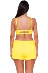 Sunsets Laguna Swim Short In Lemon Zest Sandbar Rib