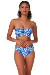Sunsets Loretta Bandeau Bikini Swimsuit Top In Blue