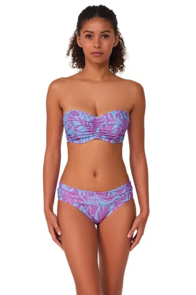 Sunsets Loretta Bandeau Bikini Swimsuit Top In Purple